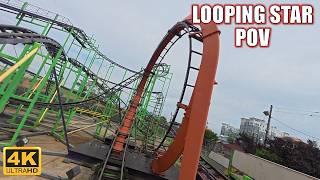 Looping Star POV (4K 60FPS), Keansburg Amusement Park Pinfari Looping Zyklon | Non-Copyright