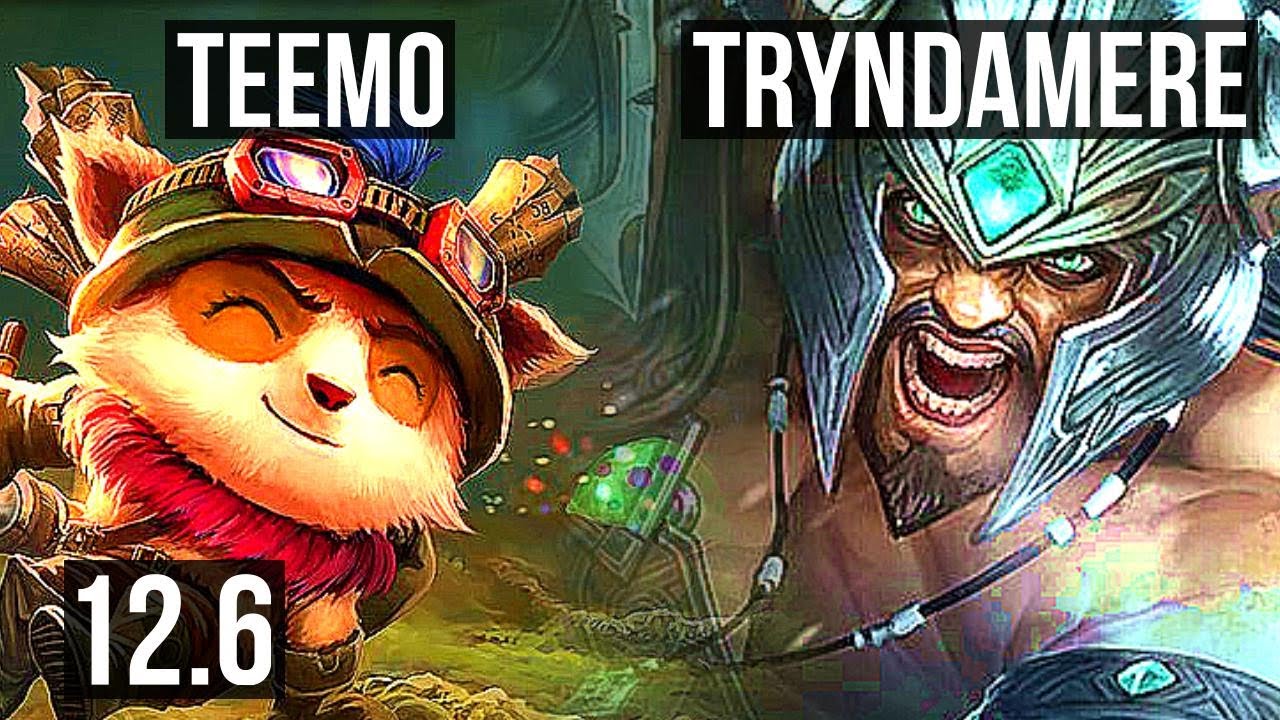 TEEMO vs TRYNDAMERE (TOP) | 5/1/10, Rank 9 Teemo, 300+ games | KR Grandmaster | 12.6
