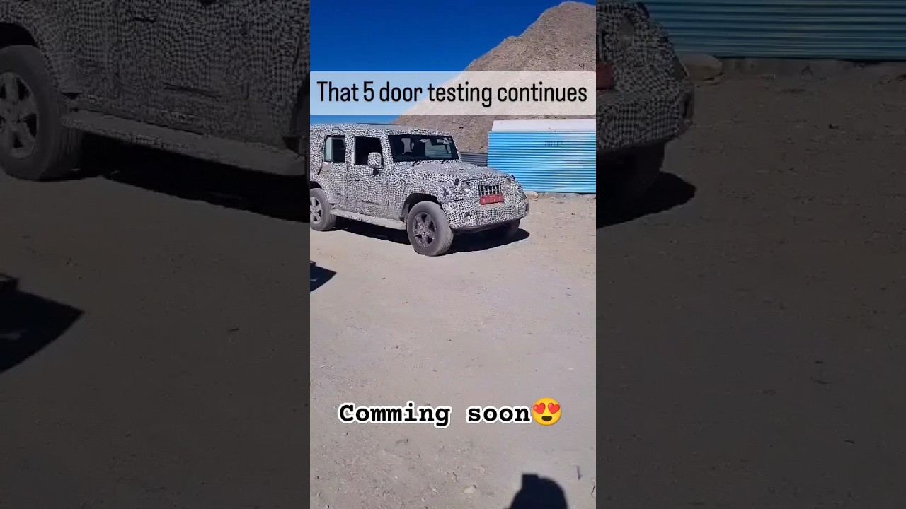 THAR 5 door 😍 - testing in Leh Ladakh | Mahindra Thar 5 door | 
