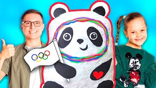 Слепили символ Олимпиады 2022 🐼 Панда Бин Дунь Дунь