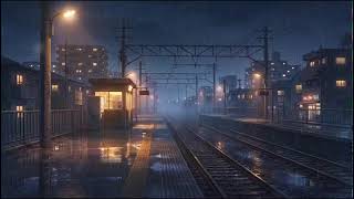 🔴 LIVE Rainy Train Station Dreams ☔ 24/7 LoFi Beats for Study, Focus & Sleep