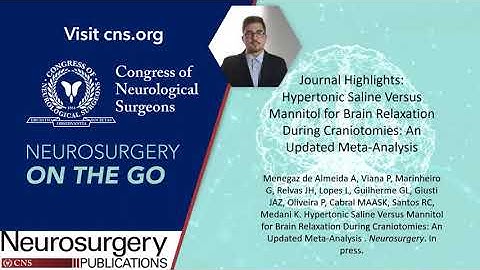 Journal Highlight: Hypertonic Saline Solution Versus Mannitol for Brain Relaxation During