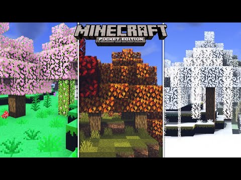 Season Resource Pack (Spring,Autumn,Winter) | Minecraft Bedrock,Windows ...