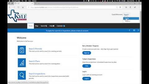 City of Kyle CSS Video #2: How to apply for a permit