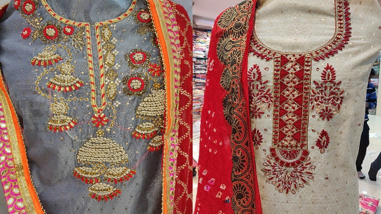 jaipuri suit 225₹ से शुरू फैंसी लेडीज सूट।बुटीक स्टाइल। boutique collection ladies suit market,urban hill
