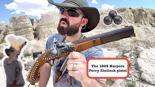 The 1805 Harpers Ferry Flintlock Pistol | Full Range Test & Accuracy