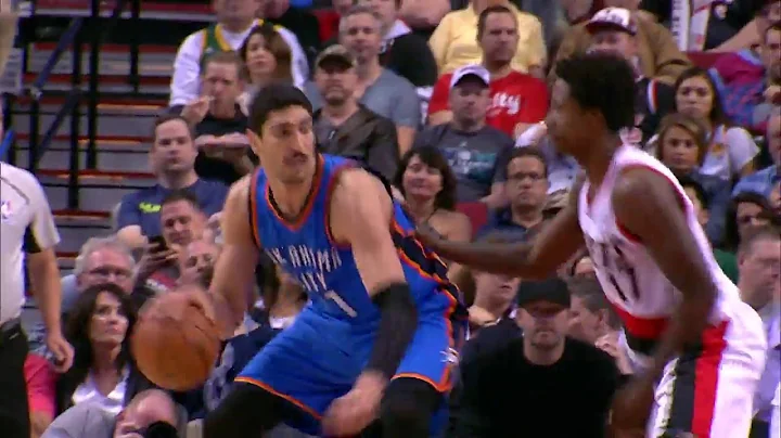Enes Kanter Records First 30/20 Game in Thunder Hi...