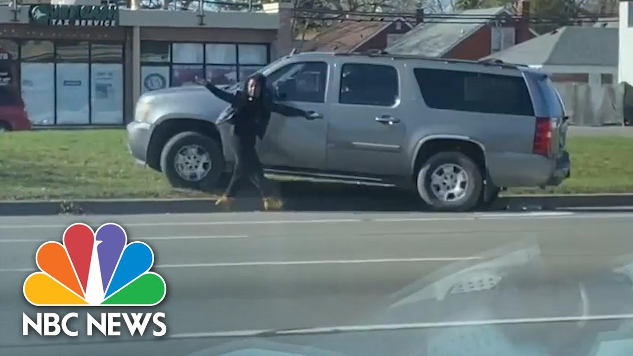 Watch: Woman Chases Her Own Car As It's Stuck In Reverse | NBC News NOW