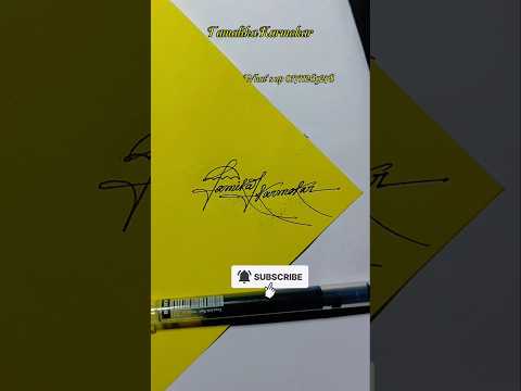 Custom signature, Tamalika Karmokar #signature #shorts #trending #ytshorts