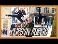 INSANE FLIPS IN PUBLIC! BACKFLIP! REACTIONS! 😮 | SUIT EDITION | FLIPS & KICKS