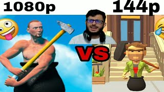 Sasta Getting Over It 🤣 | Rage Game | Hindi Gameplay | Parkour Rush PVP | screenshot 3