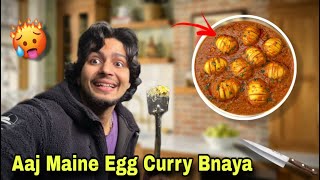 For the first time I made Egg Curry | 😋 SAHIL JHA VLOG || #vlog