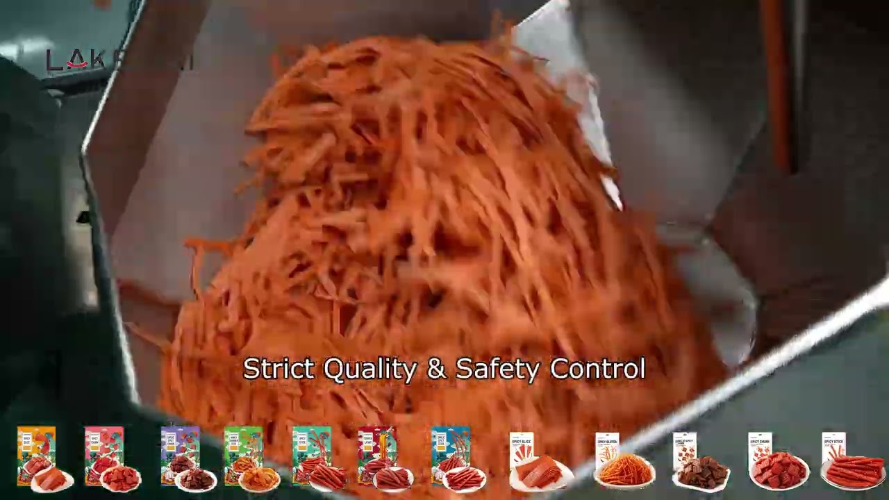 See how we produce premium LAKEXIXI latiao in our automated, ISO-certified factory.