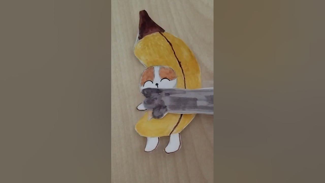 кіт банан 🥺 - YouTube