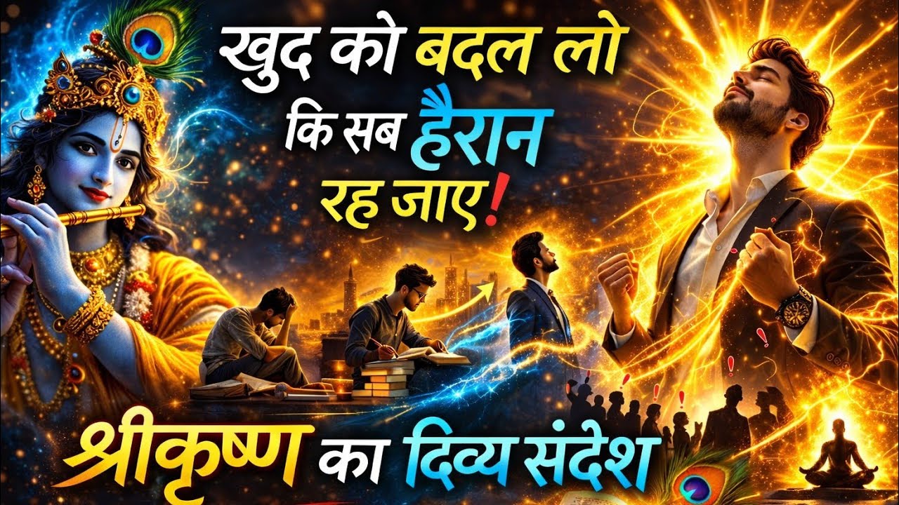 खुद को इतना बदल लो कि सब हैरान रह जाएं। Krishna Sandesh.