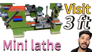 Visit mini lathe 3 ft high class lathe machine #technology #hardwork #viralvideo #trending 