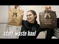 the pros of working at LUSH - staff waste haul!