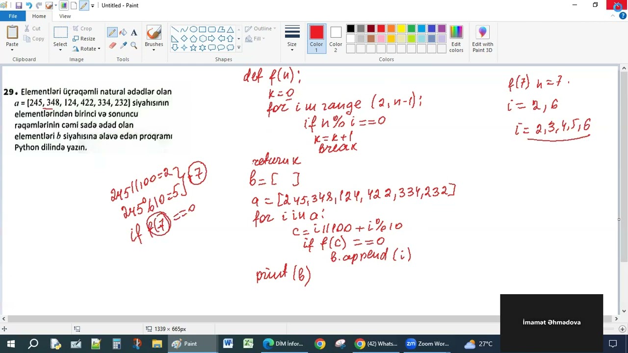 DİM 20 sınaq. Proqram qurmalar.