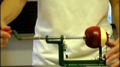 How to use Apple Peeler-slicer-corer