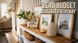 Tiny Space, Big Summer Energy: Cozy Cottage Entryway Makeover on Zero Budget