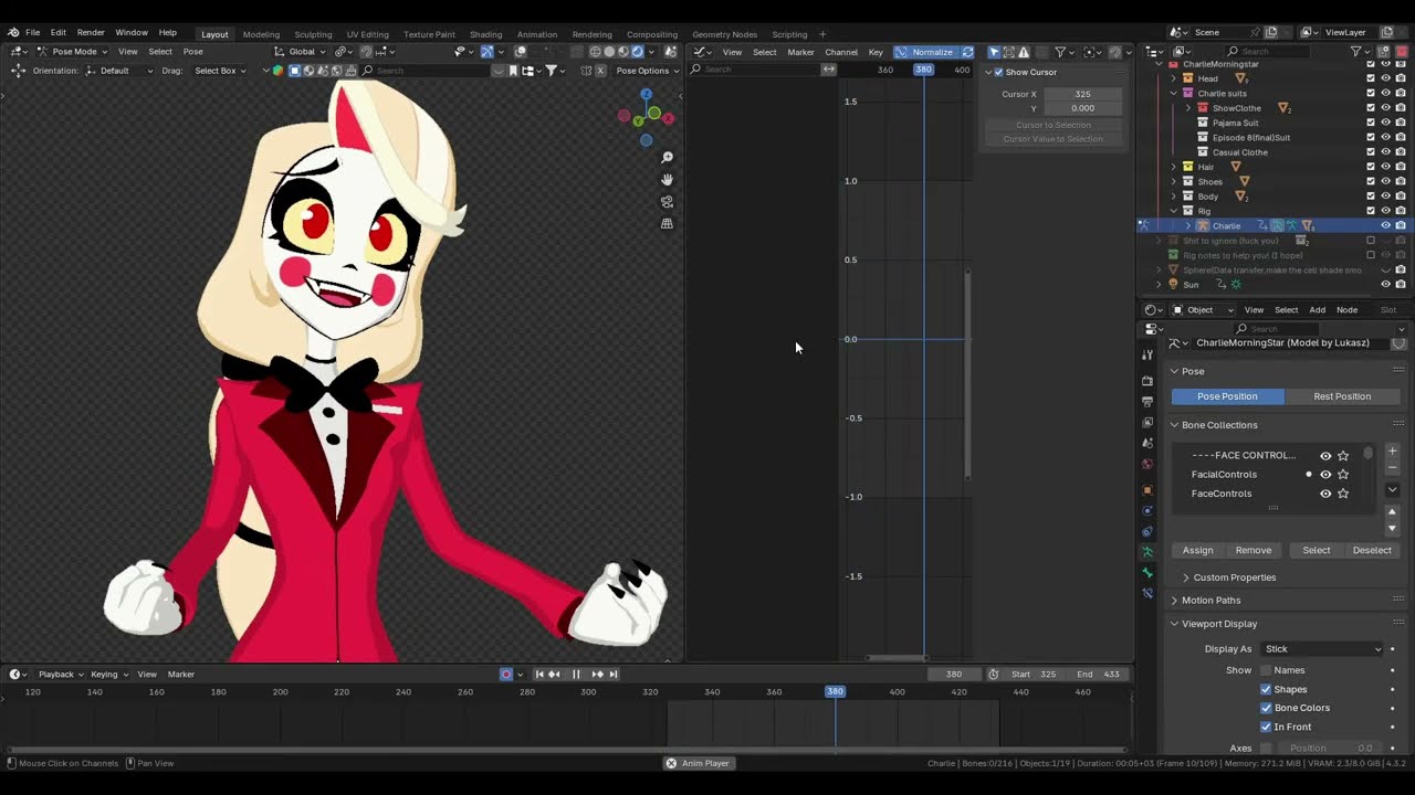 Charlie Morningstar 3D Model test! (Model by me AND this is a year old model)