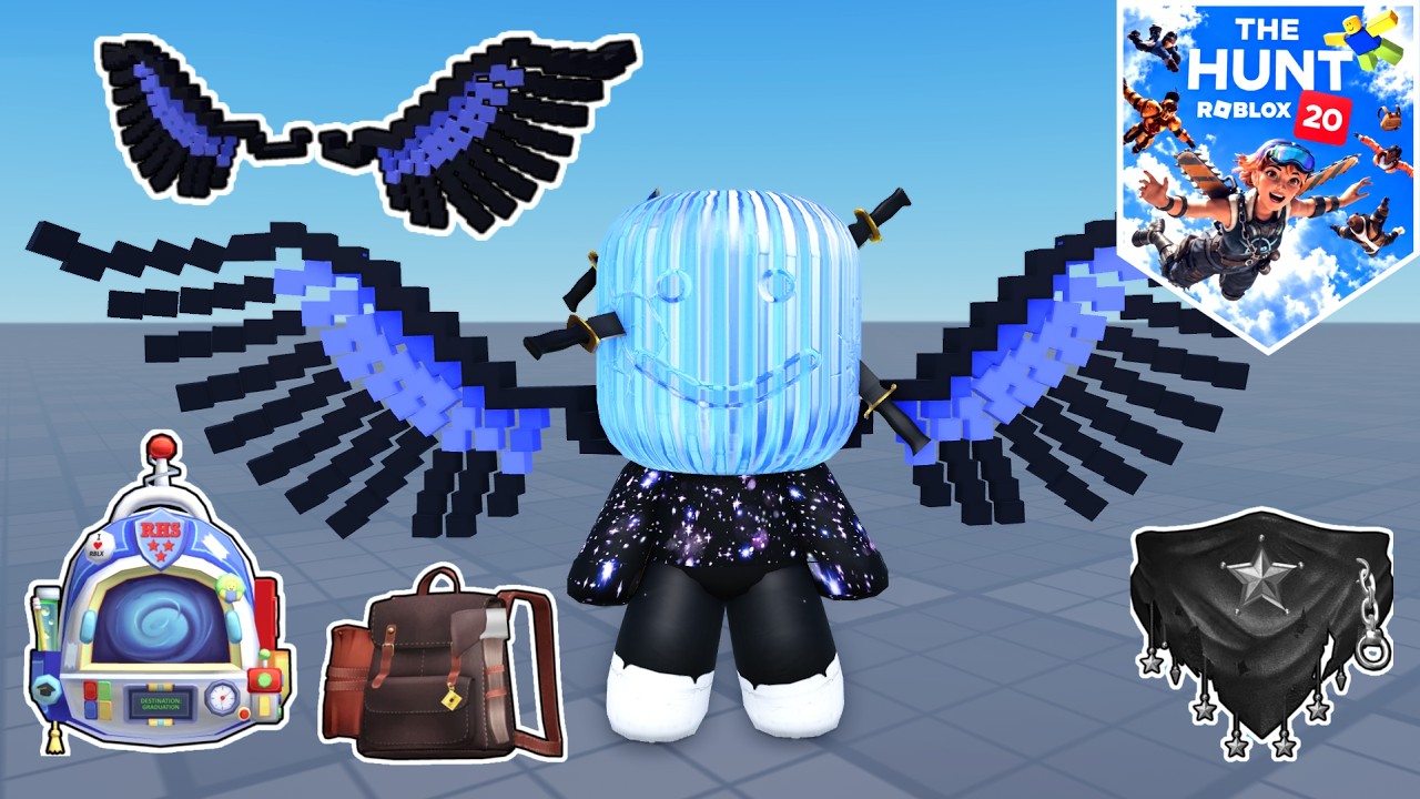 RÁPIDO! SOLO ENTRA Y RECLAMA ALAS DE 8 BITS y MAS ITEMS GRATIS en Roblox(Evento The Hunt: Roblox 20)