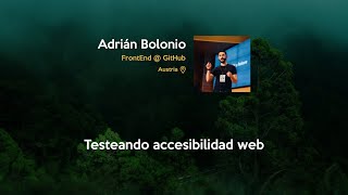Details Testeando accesibilidad web - Adrián Bolonio - JSDayCAN22 Update