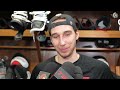 Dylan Cozens, Brady Tkachuk, Linus Ullmark, Travis Green Postgame Media vs BUF