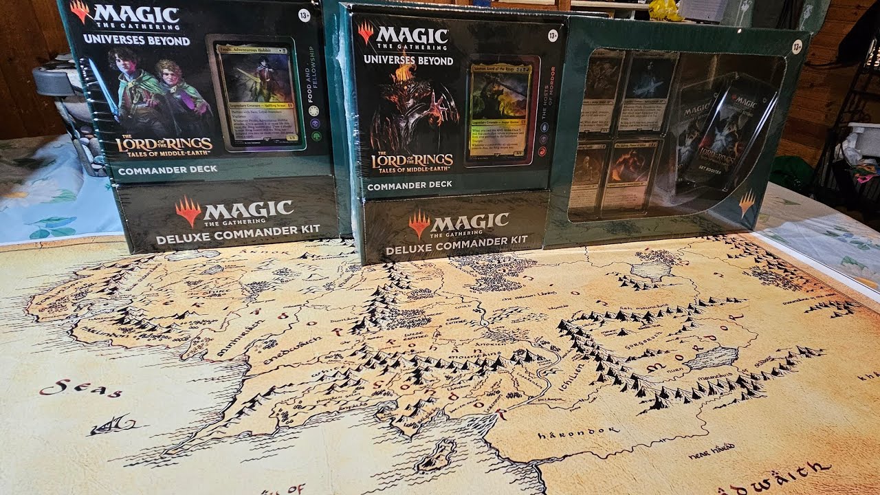 Battle of Costco's MTGs Lord of the Rings Commander bundles!  Hosts of Mordor vs Food and Fellowship