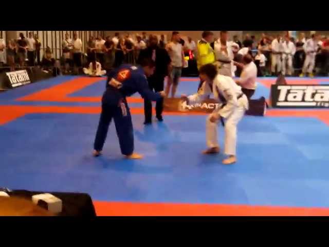 Adam Sparrow vs Gary Chong BJJ British Open 2014 Purple Belt Masters -64kg Semi Final