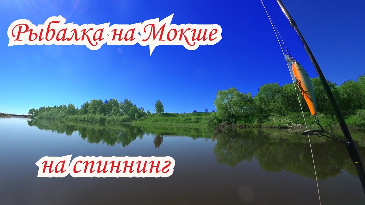 Рыбалка на спиннинг на реке Мокша / - YouTube