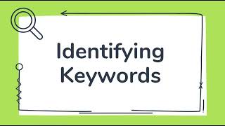 Identifying Keywords for Evidence Based Practice Research