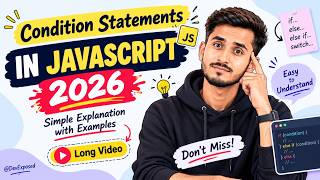 JavaScript Conditional Statements in Hindi | if, else, else if Explained #JavaScript