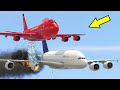 Firefighter Plane Put Out Fire In The Engine Of Another Airplane In GTA 5 (Supertanker Aircraft)