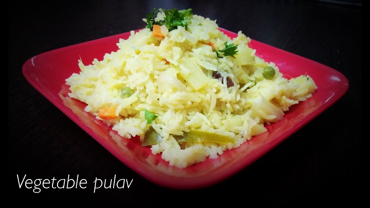 How to make Vegetable pulao in Rice Cooker/Instant pot YouTube