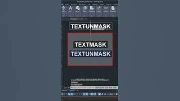 Add or Remove Text Mask (Background Mask) | AutoCAD Tutorial #shorts #autocad
