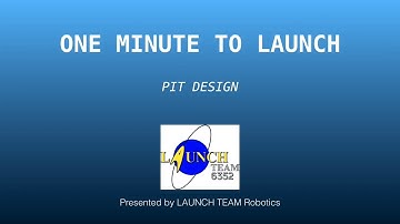 One Minute to LAUNCH - Pit Design