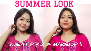 SWEATPROOF SUMMER MAKEUP|Daytime Makeup Look|Everyday Makeup Look