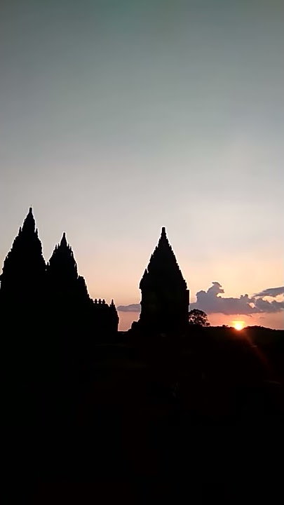 Beautiful Sunset From Prambanan Temple