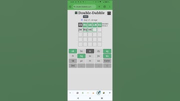 Wordle with paired-up letters! (Double-dabble puzzle for 20 Apr 24) #speedsolving #wordgames #puzzle