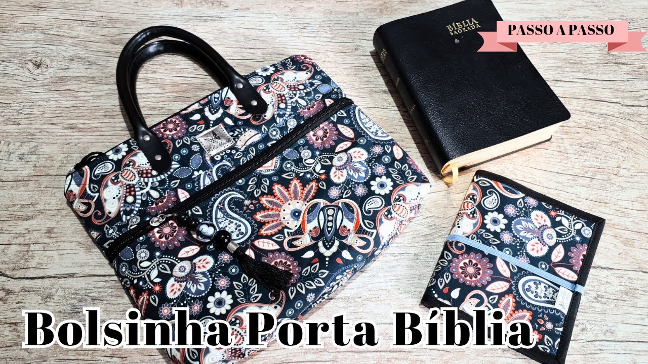Como fazer Bolsinha Porta Bíblia em tecido