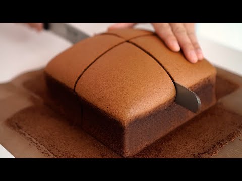        ! Chocolate Cotton Sponge Cake  Castella Recipe