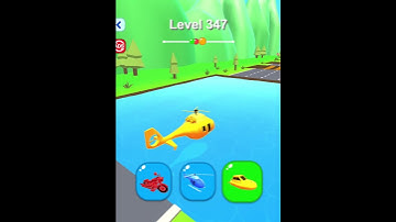 LEVEL 347 Shape shifting game very cool and gnarly hyper casual game.#shapeshifting #shorts #games