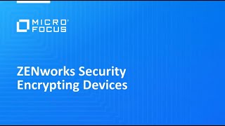 ZENworks Security - Encrypt Folders and Removable Drives