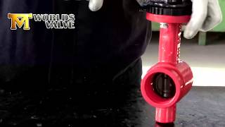 Grooved Valve with rubber lined disc Assembly process made by Worlds Valve