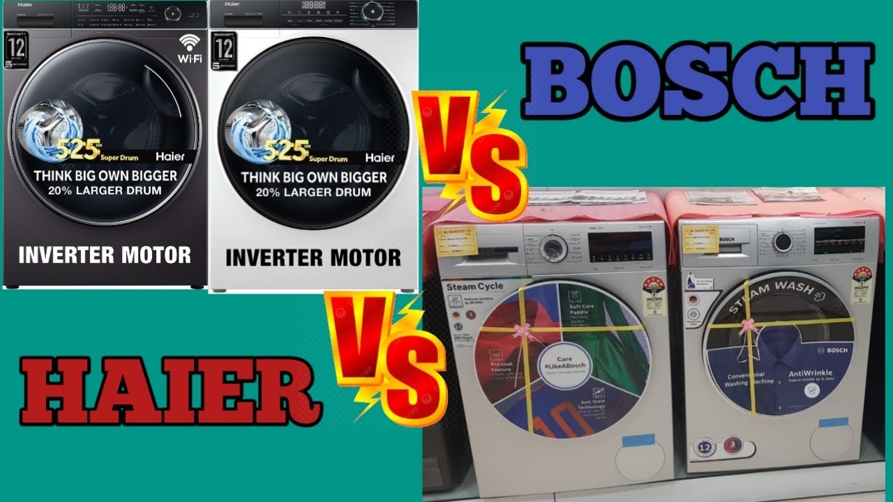 Haier Vs Bosch front load washing machine/Best front load washing ...