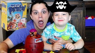 Caleb & Mommy Play POP UP PIRATE Family Fun Game For Kids! screenshot 2