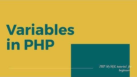 Variable in PHP | Types of Variable | Scope of variable |PHP Variable |PHP beginners tutorial