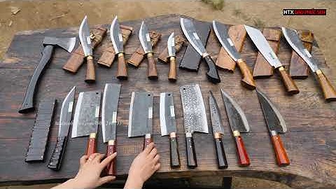 Các mẫu dao rìu RÈN THỦ CÔNG mới ra lò Hàng Chuẩn Của HTX Dao Phúc Sen