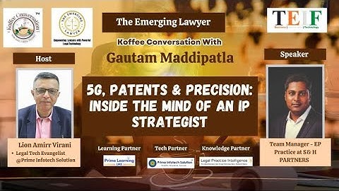 5G, Patents & Precision: Inside the Mind of an IP Strategist with Gautam Maddipatla | Koffee @TEIF